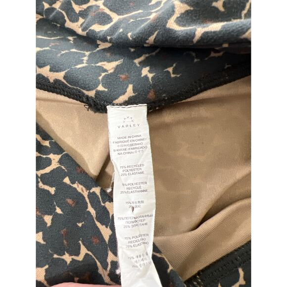 Varley Lets Move High Waist Legging Cluster Leopard Animal Print Medium Travel - Picture 8 of 10